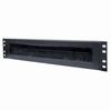 Show product details for 712774 Intellinet Network Solution 19" Cable Entry Panel - 2U with Brush Insert - Black