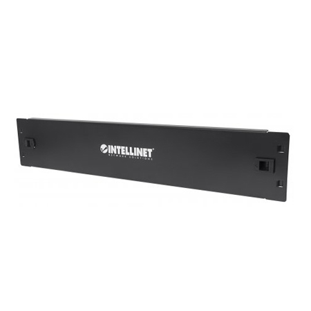 714341 Intellinet 19" Blank Panel 2U Cover for Unused Space in 19" Cabinet Metal - Black