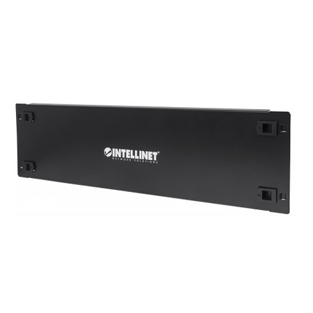 714372 Intellinet 19" Blank Panel 3U Cover for Unused Space in 19" Cabinet Metal - Black