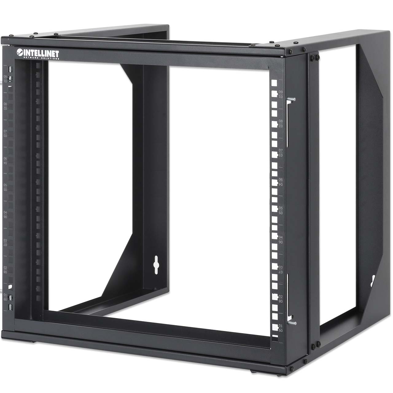 716185 Intellinet 19" Wall Mount 2-Post Open Frame Network Rack 9U