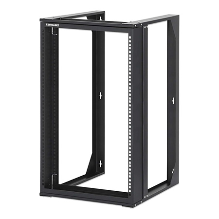 716208 Intellinet Network Solutions 19" 15U Wall Mount Open Frame Network Rack w/ Front-hinged Swing Frame