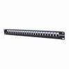 720557 Intellinet Locking 19" Cat5e Unshielded Patch Panel 24 Port UTP 1U Top Entry Punch Down Locking Function