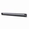 Show product details for 720564 Intellinet Locking 19" Cat6 Unshielded Patch Panel 24 Port UTP 1U Top Entry Punch Down Locking Function
