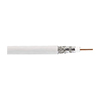 Show product details for 725109M1W Remee 14 AWG Aluminum Braid Quad Foil Shielded Solid Bare Copper RG11 CMP Plenum CATV Coaxial Cable - 1000' Reel - White
