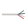 Show product details for 725184M1W Remee 18 AWG 4 Conductors Unshielded Stranded Bare Copper CMP Plenum Security and Alarm Cables - 1000' Reel - White