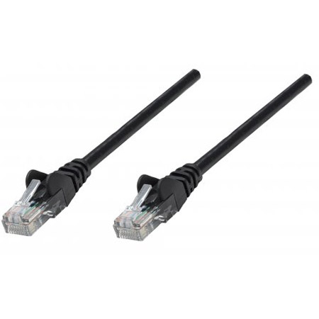741521 Intellinet Network Solutions Cat6a S/FTP Patch Cable Copper - 26 AWG - RJ45 - 50 Micron Connectors - 3 Feet - Black