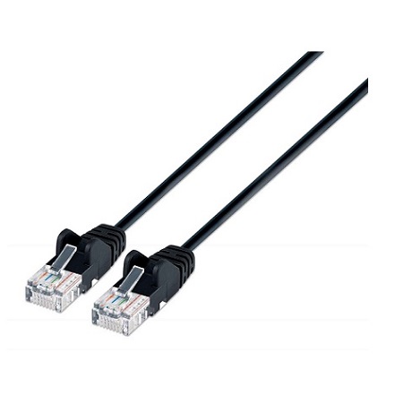 742078 Intellinet Network Solutions Cat6 UTP RJ-45 Male / RJ-45 Male - 1.5 Feet - Black