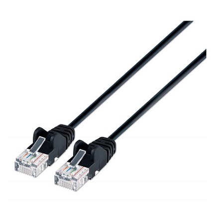 742122 Intellinet Network Solutions Cat6 UTP RJ-45 Male / RJ-45 Male - 14 Feet - Black