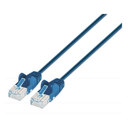 742160 Intellinet Network Solutions Cat6 UTP RJ-45 Male / RJ-45 Male - 7 Feet - Blue