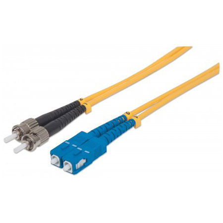 751339 Intellinet Network Solutions Fiber Optic Patch Cable - Duplex - Single-Mode ST/SC - 9/125 microinchm - OS2 - 10 Feet - Yellow