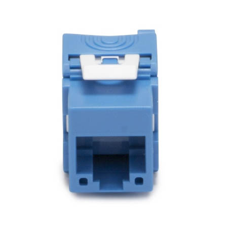 752BL-1 Platinum Tools Tooless Cat6A Keystone Jack UTP - Blue