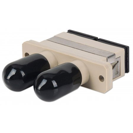760720 Intellinet Hybrid SC-ST Multimode Duplex Adapter Hybrid Adapter SC-ST Multimode Duplex Zirconia Sleeve