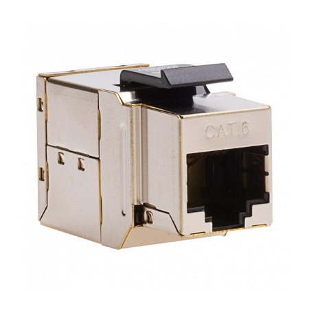 769-1 Platinum Tools Cat6 Shielded Keystone Coupler F to F - 1 Pc