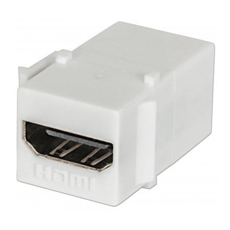771351 Intellinet HDMI Inline Coupler Keystone Type HDMI Female to HDMI Female - White