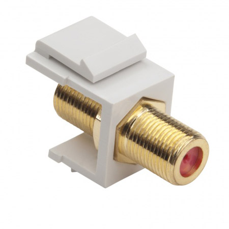 780LA-50 Platinum Tools Keystone Jack F 3GHz - Light Almond - 50 Pack