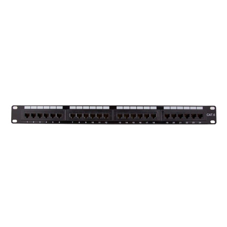 7P-24TK11C6C-BK Pro's Kit Cat6 Patch Panel 24 Port Straight Entry