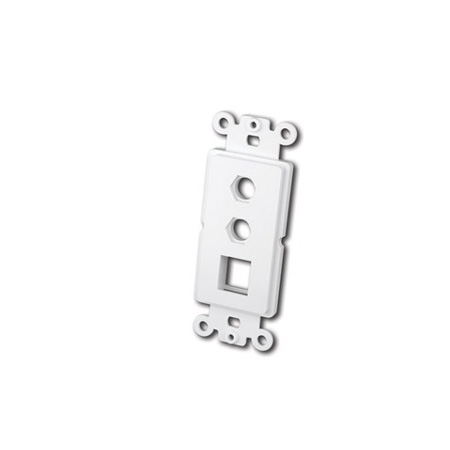 Vanco Decor Style Multi-Media Wall Plates with Hex Holes
