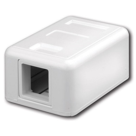 820341 Vanco Surface Mount Housings for Datacom Jacks - Ivory