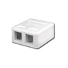 Show product details for 820343 Vanco Surface Mount Housings for Datacom Jacks - White