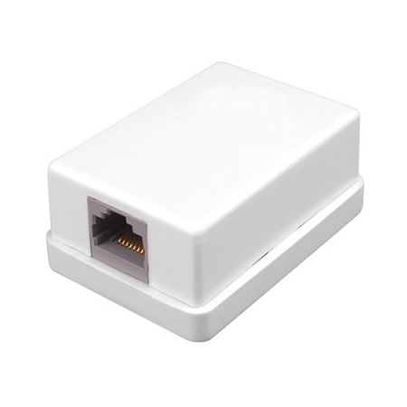 820351 Vanco Surface Mount Housings for Category 5e Jacks - White