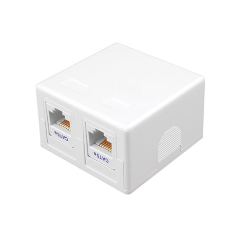 820352 Vanco Surface Mount Housings for Category 5e Jacks - Ivory