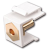 Show product details for 820408 Vanco Keystone-Inserts Banana Jack - White