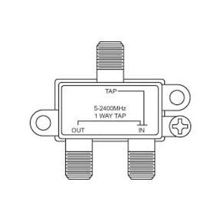 820412 Vanco Tap Drop 1 Port 2.4GHz with 18dB ISOL