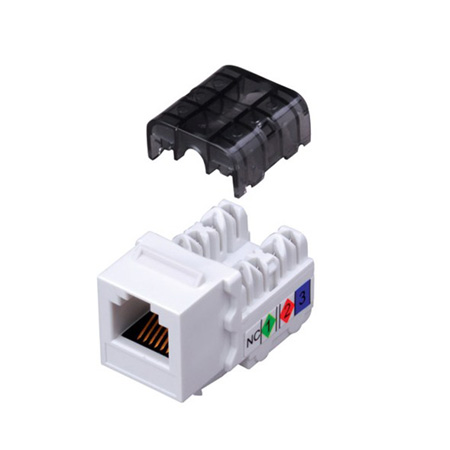 820420 Vanco Keystone-Inserts CAT 3 6C 90 Degree 110 - White