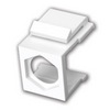 Show product details for 820445 Vanco Keystone Inserts Hex Hole Ivory 5 Pack