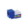 Show product details for 820454 Vanco Keystone Inserts Category 5e 8C 90 Degree 110 Red