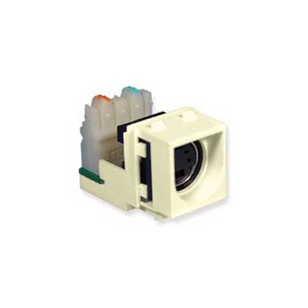 820480 Vanco Keystone Inserts RCA Jack IDC Ivory