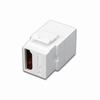 Show product details for 820491X Vanco HDMI Keystone Insert HDMI Female to HDMI Female White - Bulk