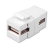 Show product details for 820498 Vanco Keystone Insert USB F White