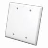 Show product details for 820542 Vanco Wall Plates Blank 2 Gang White