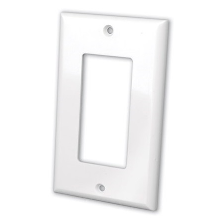 820551 Vanco Decor Style Multi-Media Wall Plate 1 Gang - Light Almond