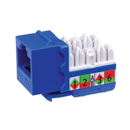 Vanco Category 5e 90 Degree Keystone Inserts