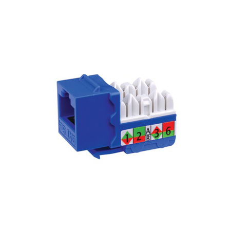 820556 Vanco Keystone-Inserts CAT 5E 8C 90 Degree 110 Blue