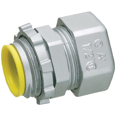 Arlington Emt Compression Connectors with Insulated Throat
