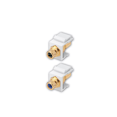 824138 Vanco Keystone-Inserts Almond RCA Insulator White