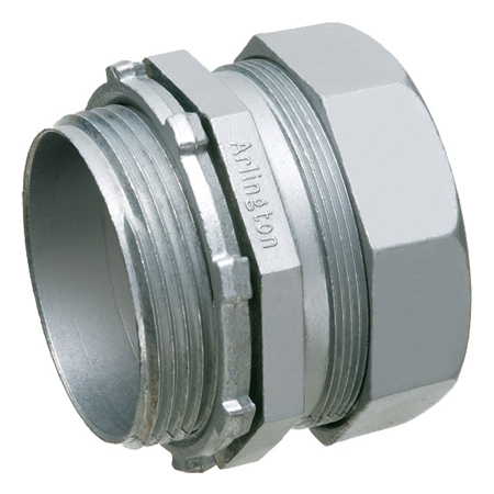 826-12 Arlington Industries 2-1/2" EMT Compression Connectors - Pack of 12
