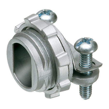 840-100 Arlington Industries 3/8 MC-BX Connectors with Square - Pack of 100