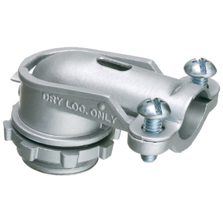 850-50 Arlington Industries 3/8" 90° Flex Connectors - Pack of 50