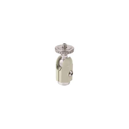 851-00W Panavise Knuckle with Male & Female 1/4 - 20 Threads - Knob and Set Screw - White