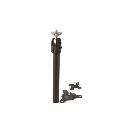 883-09 CCTV Dual Option - 9" Rise - Knob and Set Screw Adj. - Black