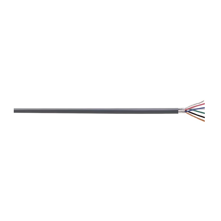 900946RM2G Remee 22 AWG 6 Conductors Shielded Stranded Bare Copper CM Non-Plenum Security and Alarm Cables - 1000' Pull Box - Grey