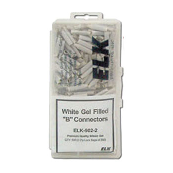 ELK-902-2 ELK White Gel Filled "B" Connectors 500pcs