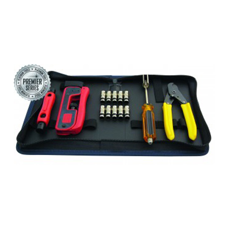 90201 Platinum Tools Premier CATV Connectivity Kit w/ Zip Case