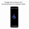 Show product details for 910NTC-HC-SS Dormakaba Rutherford Controls 910TC Narrow, (Wheelchair) - Stainless Steel