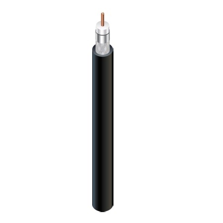 92006-05-08 Southwire 22 AWG Shielded Foil and Aluminum Solid Copper Clad Steel RG59 CM/CL2 CATV Non-Plenum Coaxial Cable - 500' Reel - Black