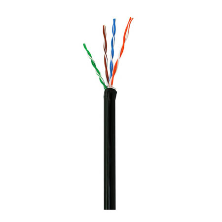 96263-46-08 Coleman Cable 24 AWG 4 Pair Unshielded Twisted Pairs (UTP) Solid Bare Copper CMR Cat5e Non-plenum Network Cable - 1000' Pull Box - Black
